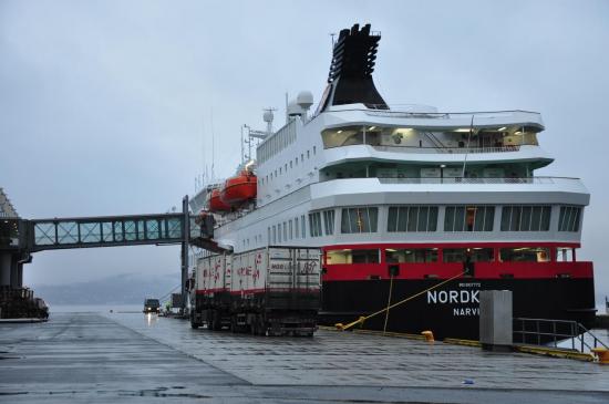 Le MS Nordkapp avant le départ