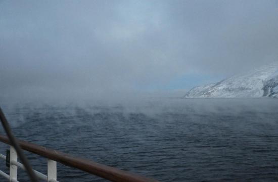 Mer de Barents, la mer commence à fumer...