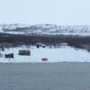 Peu avant d'arriver à Kirkenes, mer de Barents, non loin de Mourmansk en Russie.
