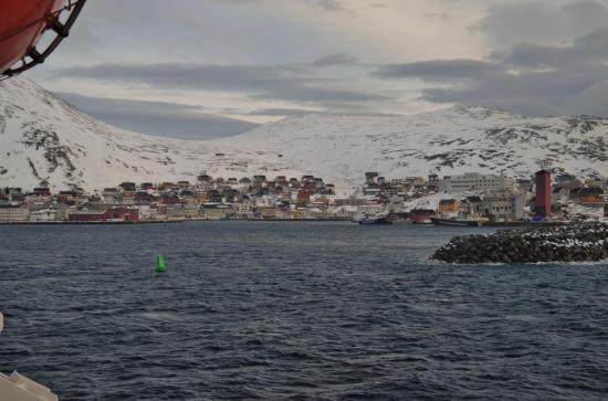 Arrivée à Honningsvåg (île du cap nord)