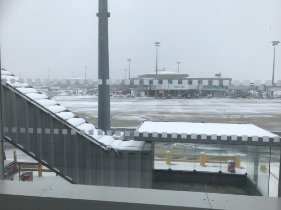 Départ de Roissy avec 2h30 de retard car il neige...