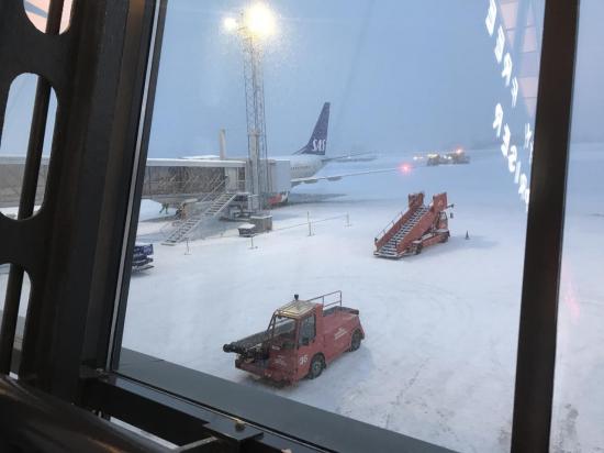 Au retour ? Il neige à Trondheim...