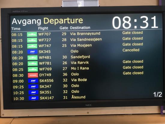 Vol annulé.., donc Oslo / Copenhague / Paris.., la valise a suivi...