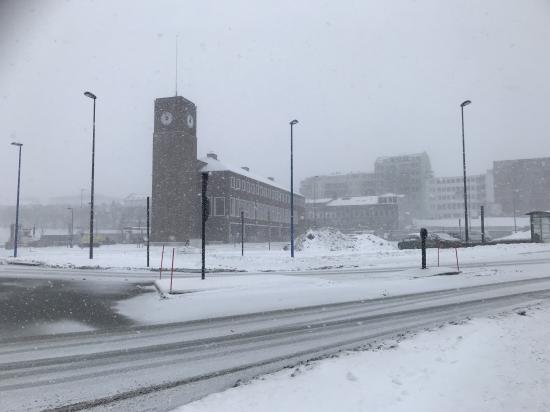 Bodø sous la neige