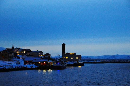 La nuit tombe sur Honningsvåg